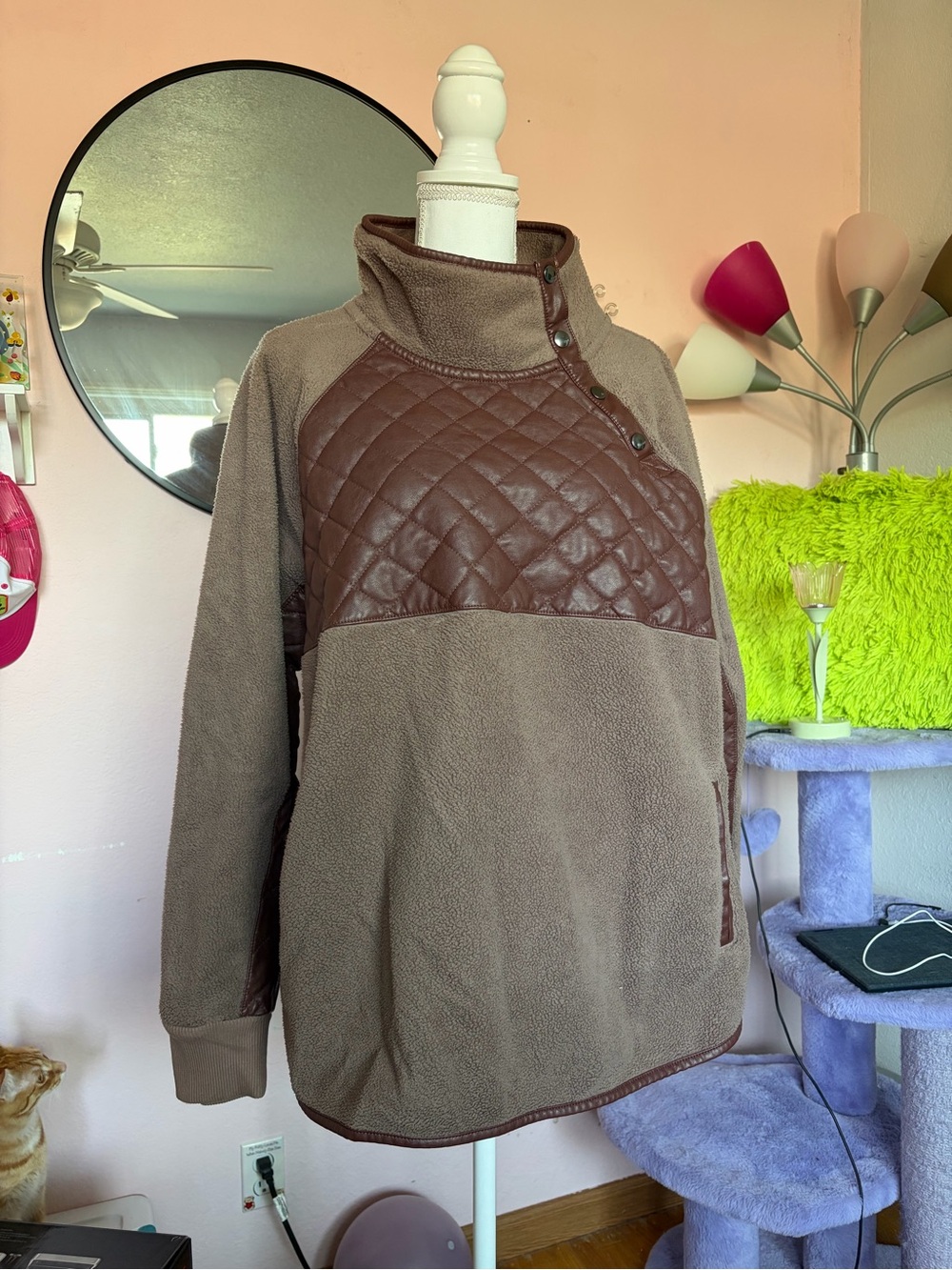Abercrombie & Fitch Pullover w/ Asymmetrical Buttons